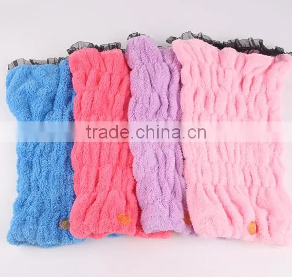 Microfiber Bath Drying Cap/Waterproof Bathing Bonnet photo-2