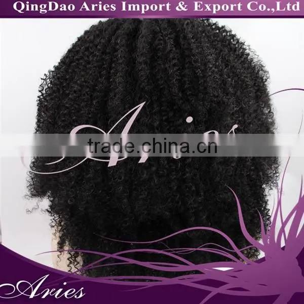 2015 New Fashion 100% Synthetic Kinky Curly Lace Front Wig for Black Women photo-3