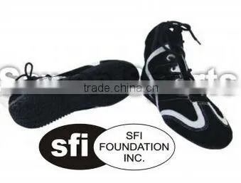 Hot Sale Dark Black Color Nomex Racing Shoes