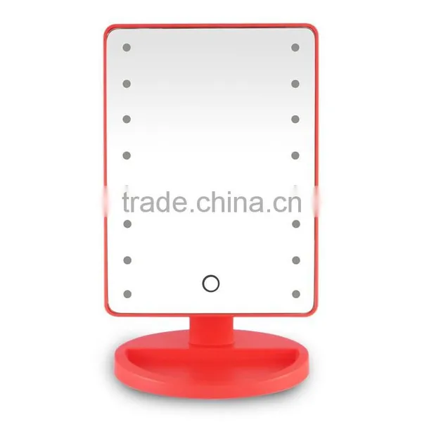 Single Side 180 Degree Free Rotating Compact Led Vanity Mirror photo-3