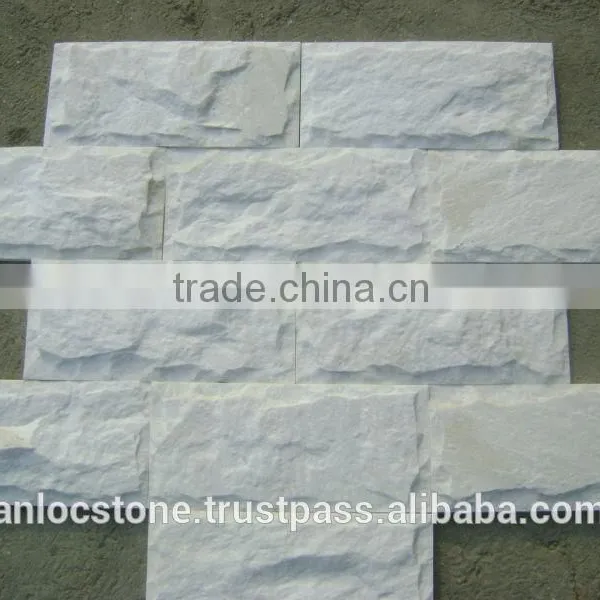 Vietnam Milky White Marble Split by Hand for Wall