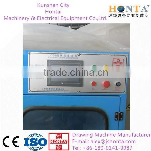 24DTS Copper Fine Wire Drawing Machine With Online Annealer + Auto Double Spooler photo-4