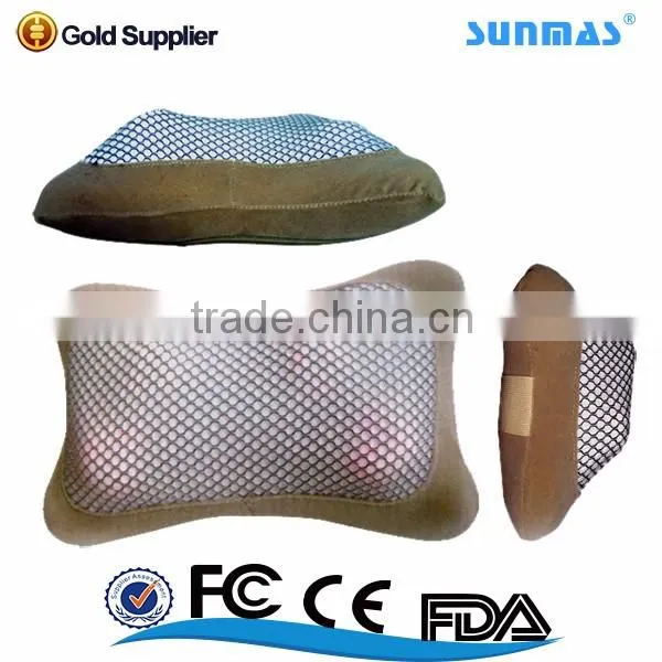 Sunmas HOT Jade Heat Therapy Products Jade Stone Massage Pillow photo-2