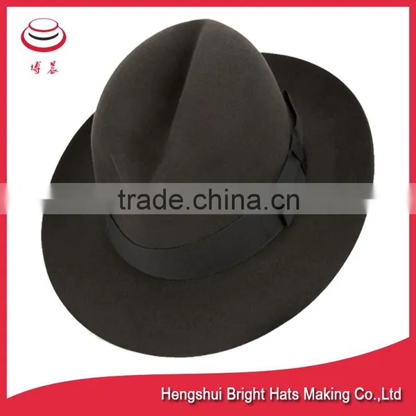 Traditional Wool Felt Fedora Hat photo-2