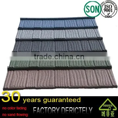 Factory Selling Popular Waviness Stone Coated Roof Tile / Aluminum Zinc Roofing Shingle / Colorful Sand Coated Steel Roof