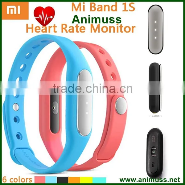 2016 Silicone Waterproof Wearable Original Smart Heart Rate Monitor Xiaomi Mi Band 1S Wristband Tracker for Kids photo-2