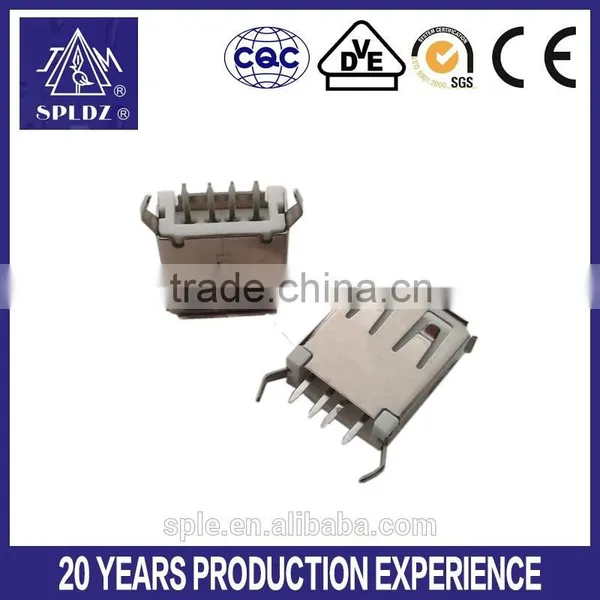 A Type 180 DEGREE Vertical USB Connector