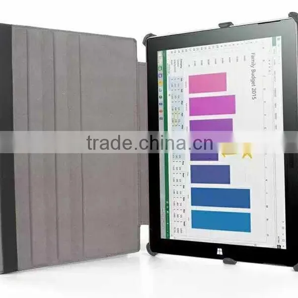 New Product in China For Microsoft Surface Pro 3 Folio Design Leather Case With Stand photo-4
