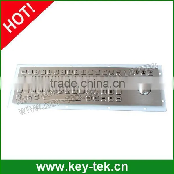 IP65 Vandal Proof Metal Keyboard With EPP Numeric Keypad and Integrated Trackball photo-2