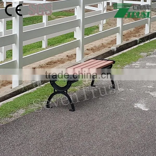 Outdoor Wood Plastic Composite Bench, Waterproof Garden Bench photo-2
