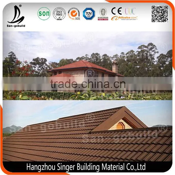 Zhejiang Roofing Materials Factory High Quality Stone Coated Metal Roof Tile photo-2