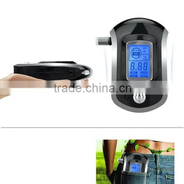 Professional Mini Police Digital LCD Screen Breath Alkohol Alcohol Tester Breathalyzer AT6000 Bafometro Alcoholimetro # photo-3