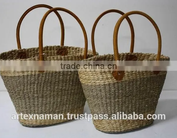 Hot Handmade Water Hyacinth Women Handbag photo-6