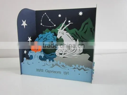 Capricornus New Zodiac 3d Pop up Card photo-2