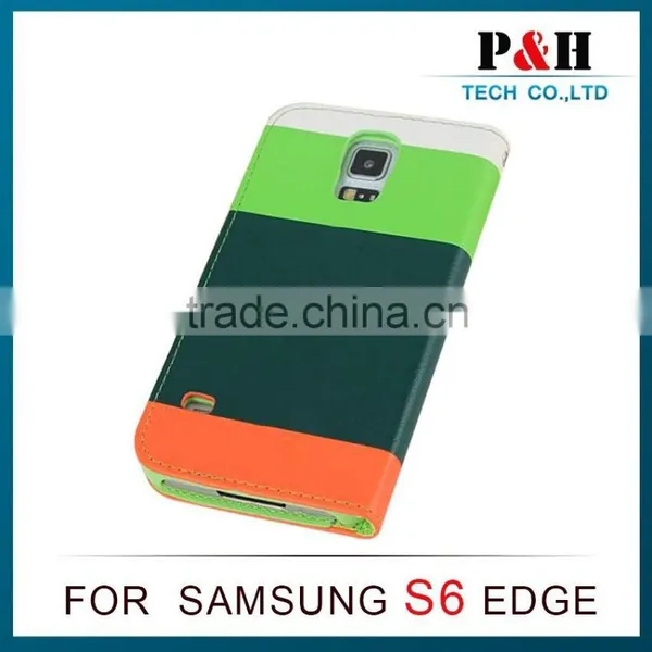 Mix Color Flip Leather Cases and Cover for Samsung S6 photo-6