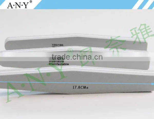 Finger Nails Shapes Sanding Grey Sponge Nail File Tool Rokest Shape 100/180 Grit photo-2