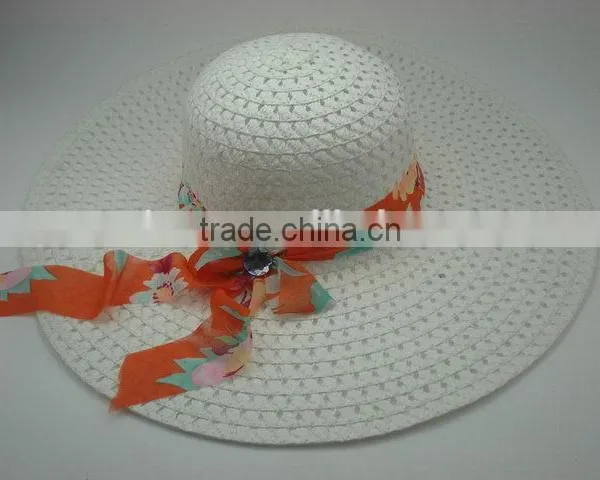 China Manufacture Top Sell Women's Straw Floppy Beach Hat photo-5