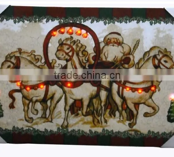 Santa Claus Christmas LED Canvas Art photo-3