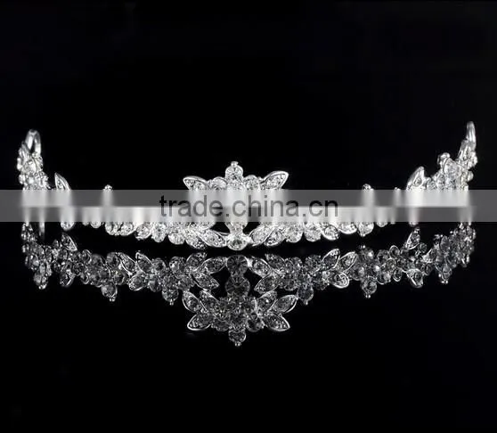 Crystal Wedding Bridal Accessories Crown,Necklace,Earring Set Handmade Jewelry photo-3