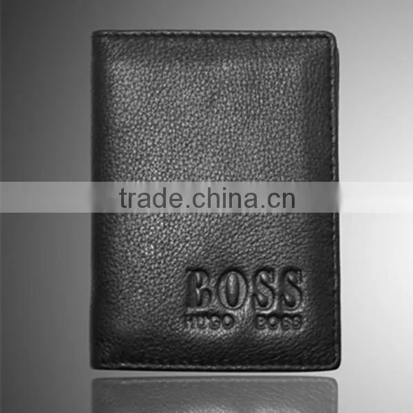 2016 Promotion Leather Card Holder Wallet for id Card