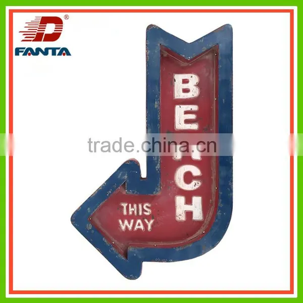 Newest Metal Handmade Arrow Decor With LED Light for Wall Decor