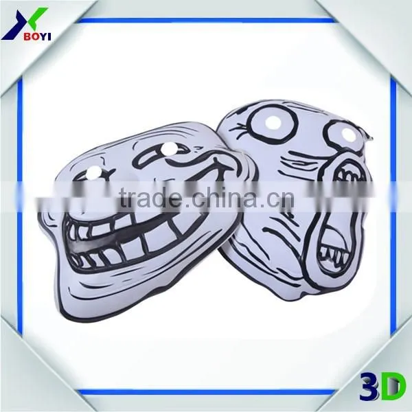 Black and White Round Shape PVC Cute Funny Clown Masks With Difference Design photo-6