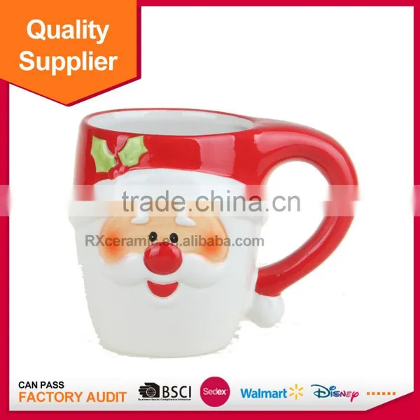 Eco-Friendly Feature and Christmas Snowman Shape Ceramic Coffee Cup photo-4