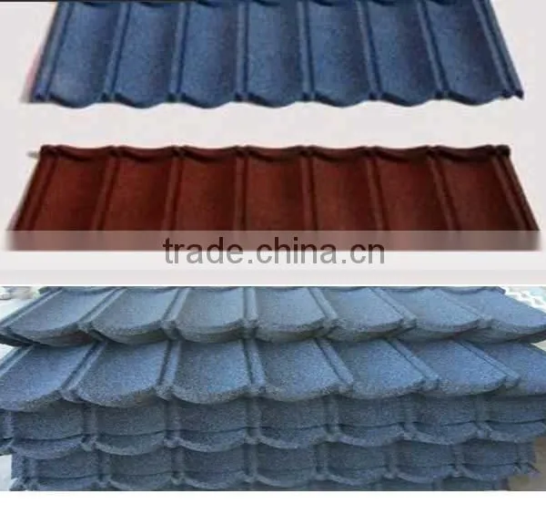 Colors Classical And Roman Type Stone Coated Roof Tile