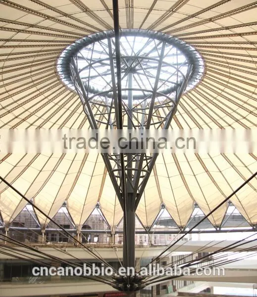 Cable Net Tension Membrane Structure Roof With Permanent PTFE Coated Fiber Glass Fabric for Yurt Tent photo-2