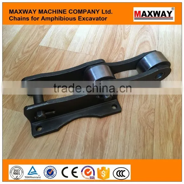 40Cr Steel Wearable Amphibious Excavator Chain , MAXWAY Machine Company