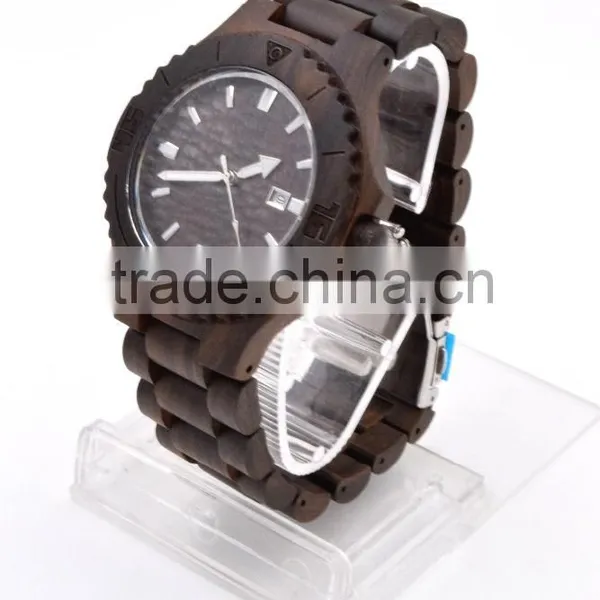 Hot Selling Japan Movement Quartz Wood Watch photo-4