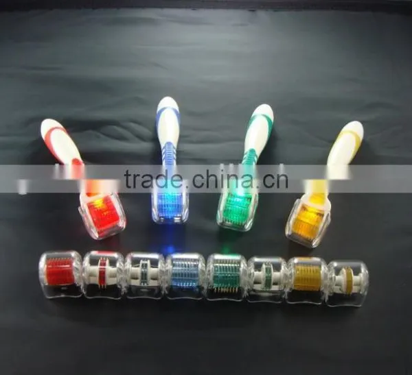 Photon Led Derma Roller Micro Meso Needle Skin Roller With Replaceable Tips photo-2