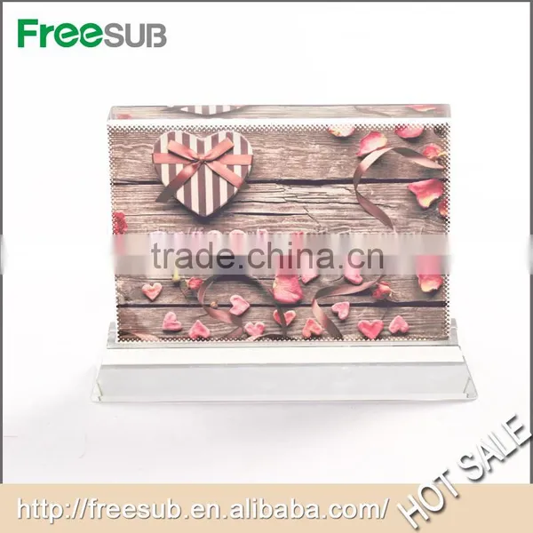 Promotional Gifts L160*H110*W40mm Horizontal Blank Sublimation Crystal 3d photo-3