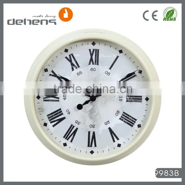 Decor Shabby Chic Antique Vintage Wall Clock for Home Decor photo-2