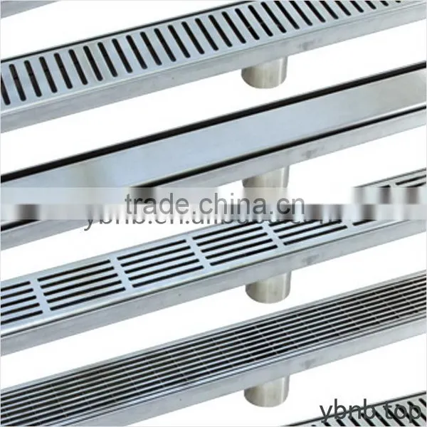 New Polished 45mm 304 Stainless Steel Bathroom Floor Linear Shower Drain photo-3
