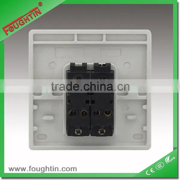 2 GANG 1 WAY SWITCH 10A 250V UK1303 GREEN COVER photo-3