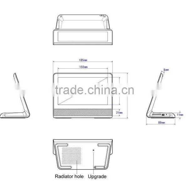 7" Wifi Capacitive Touch Screen Photo Frame Build-In Battery With Android OS Tablet for Supermarket Reception photo-6