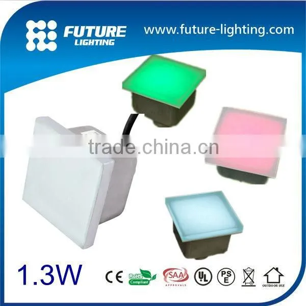 3 Years Guarantee /Epistar Chip 100*100 IP67 Waterproof RGB Color Changing 12v Led Paving Stone Lights Led Floor Tile Light photo-2