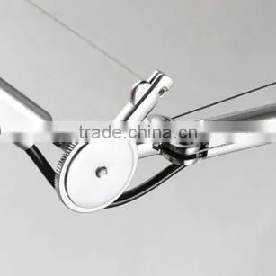 Modern Ceiling Foldable Stainless Fabric Shade Desk Lamp photo-3