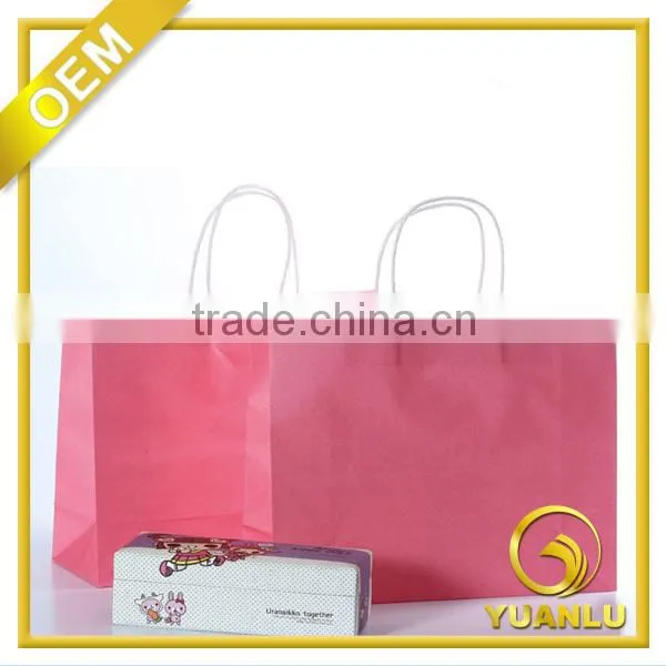 HOT New Year Colorful Cheap Kraft Paper Bags With Handles Wholesale photo-3
