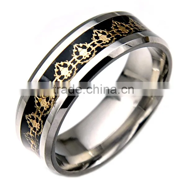 Classic Mens Wedding Band Never Fade Polished Stainless Steel Silver Rings Jewelry photo-4