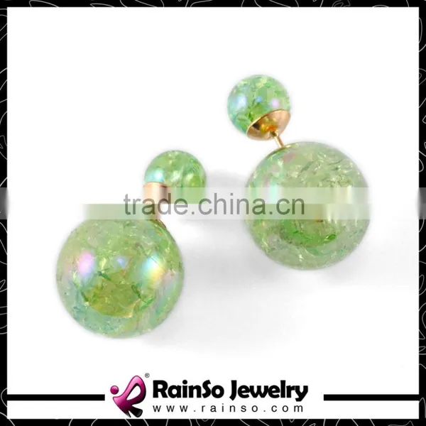 Dream Bottle Resin Balls Double Sided Earrings