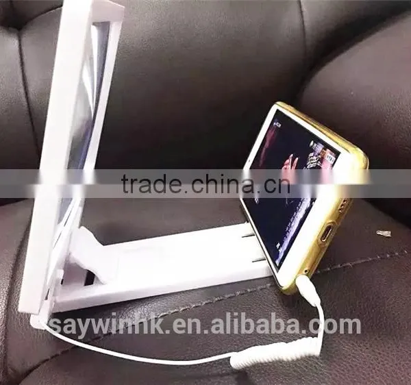 Protect Eyesight LCD Screen Magnifier Glass With Speaker for Cell Phone