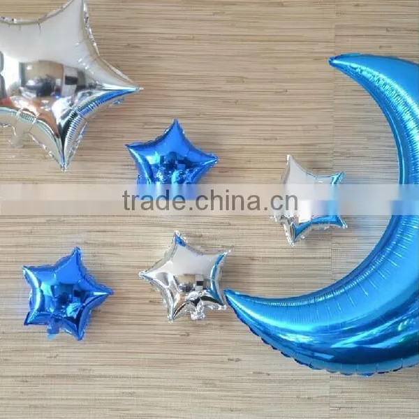 Colorful Shine Foil Inflatable Balloon, Decoration Heart/star/moon Shape Balloon, Cartoon Custom Balloon Toy photo-6