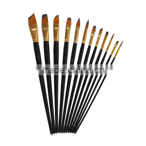 Bomega 12 Pieces Oil Paint and Acrylic Artist Paint Brush Set Wholesale photo-3