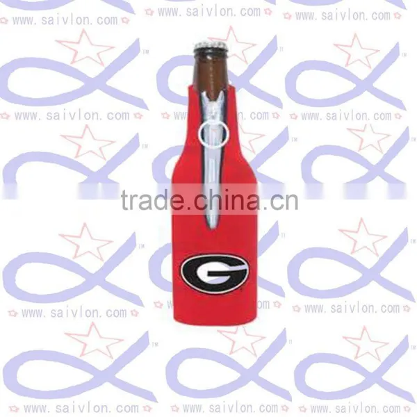 Insulated Neoprene Waterproof Beer Bottle Cooler Holder With Bottle Cap Opener