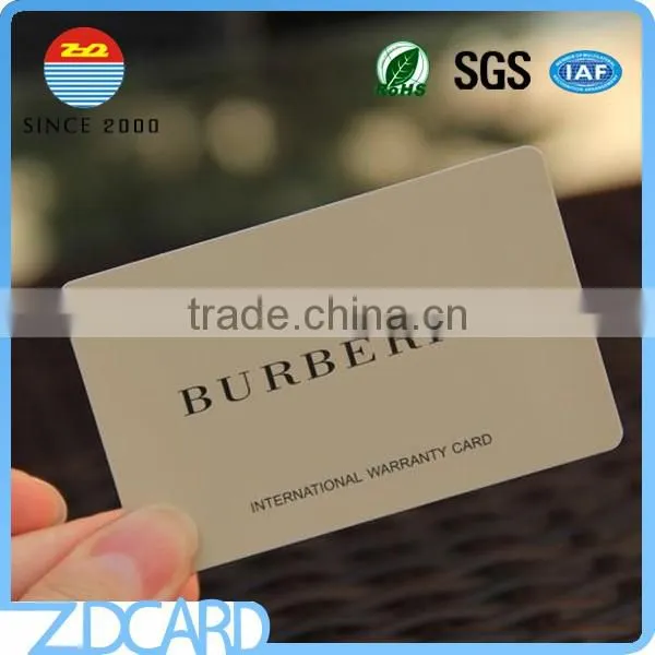 Silk-screen Printing Metallic Silver 0.38mm Pvc Card photo-5