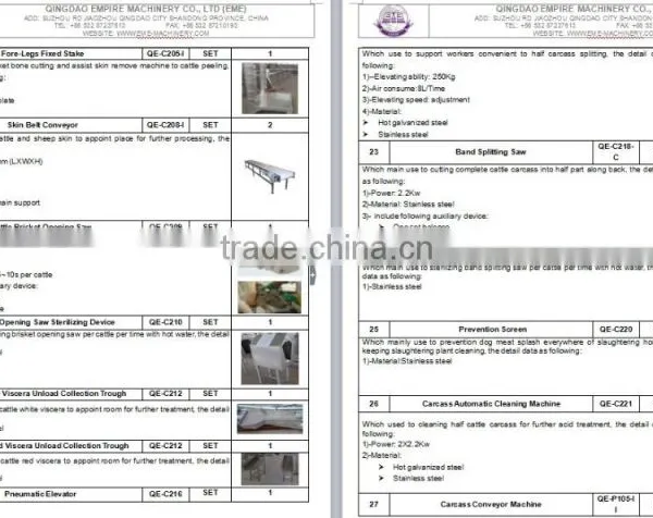 Hight Quality Second Hand Cattle and Sheep Slaughterhouse Project For Slaughter Line Equipment photo-3