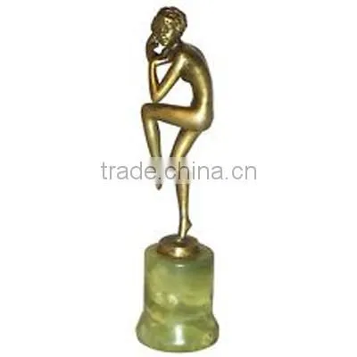 Nude Girl Standing Decorative Sculpture