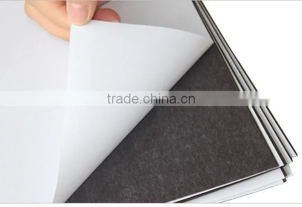 A4 Size 1mm Thick Self-adhesive Fridge Magnets Material Strong Magnetic Sheet Rubber Magnet Board photo-3